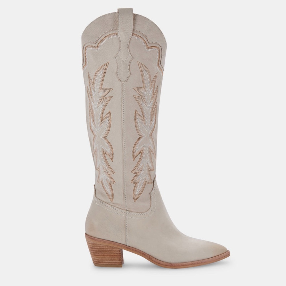 NWT Dolce Vita SHIREN - Sand Nubuck Leather - Tall Western Boot
